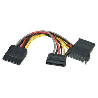 Lindy 33278 Cavo Alimentazione da 1 Spina a 3 Prese SATA
