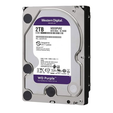 WD Purple 2 TB HDD Hard Disk per Videosorveglianza WD20PURZ SATA 6Gb/s