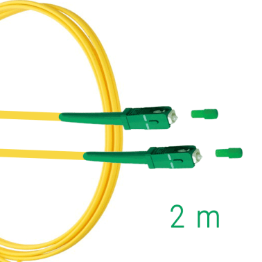 Cavo Fibra Ottica Monomodale 2m | OS2 SC-APC/SC-APC 9/125 G657.A2