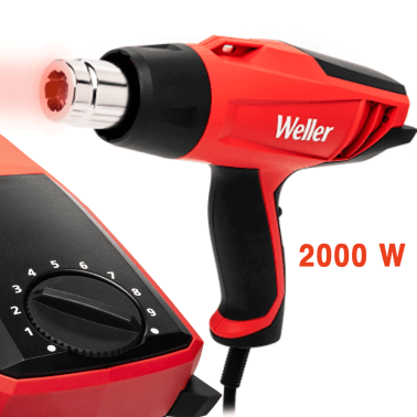 Weller WLHG2023C | Pistola Aria Calda Industriale Con Regolazione Temperatura | 2000W 350/550°C