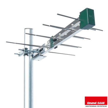 2148CMD 45L12C EMME ESSE ANTENNA BANDA UHF CANALE 21-48 12 ELEMENTI 5G MINI LOGARITMICA 410mm