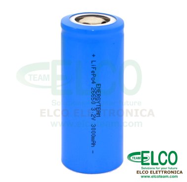 Batteria Ricaricabile 26650 LiFePO4 3,2V 3000mAh