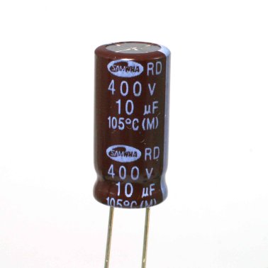 Condensatore Elettrolitico 10uF 400V 105°C Samwha 10x22