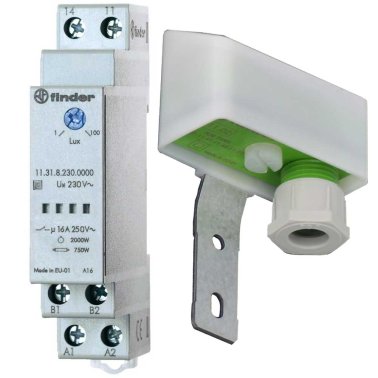 Finder 11.31.8.230.0000 Interruttore Crepuscolare 230VAC 16A