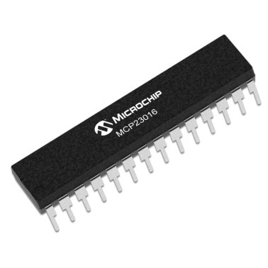 MCP23016-I/SP Expander I/O 16bit 400 kHz I2C, DIP Microchip