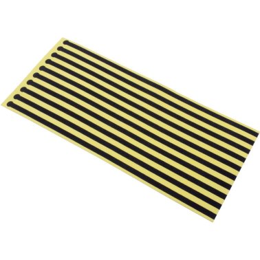 Striscia sottoscarpa ESD usa e getta giallo, nero con adesivo (100 pezzi)