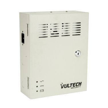 Vultech VS-CS1209-10A-BK Box Alimentatore Centralizzato 12V, 10A, 9 Canali con funzione Backup su batteria
