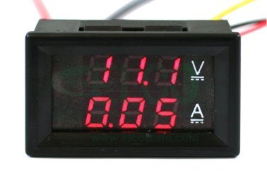 Strumento Doppio Display Voltmetro 0-30V Amperometro 0-5A DC