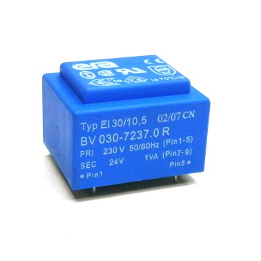 Era Encapsulated Transformer EI30 / 10.5 1VA 230V - 24V