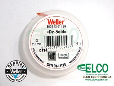 Weller Desoldering Braid 2mm T0051301199