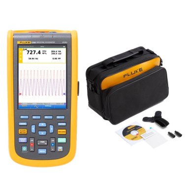 Fluke 125B / S Portable ScopeMeter 40MHz Oscilloscope with Enclosure and Software