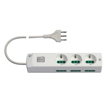Vimar 00437.CB 9-position power strip with switch