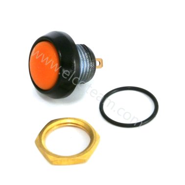 IP67 watertight button Normally Open orange color ITW Switchies 59-117