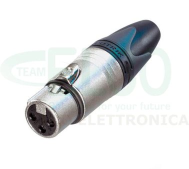 Neutrik NC3FXX-D  Presa volante XLR 3 poli Versione bulk 