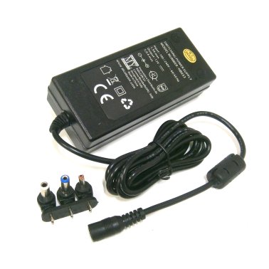 Alimentatore tensione fissa 12VDC 5A 60W con 3 plug intercambiabili