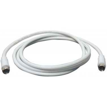 Satellite Antenna Cable F Male - Male 1,5 meters White