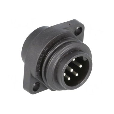 Hirschmann CA6GS Male Connector for Panel IP67 7 poles