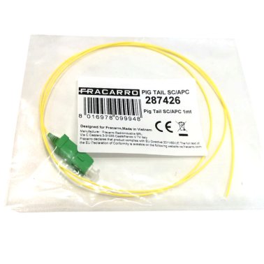 Cavo Fibra Ottica Pig Tail 900um 9/125 lunghezza 1mt connettore SC/APC