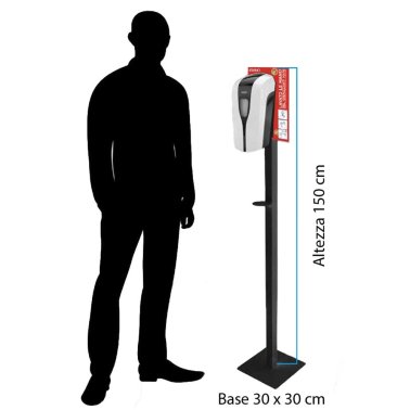 Piantana Porta Dispenser in Metallo Cod. 64250541