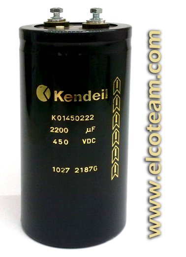 Condensatore elettrolitico Kendeil 2.200µF 450VDC  