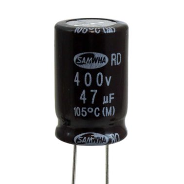 Electrolytic Capacitor 47uF 400 Volt 105 ° C Samwha 16x26 pitch 7.5mm