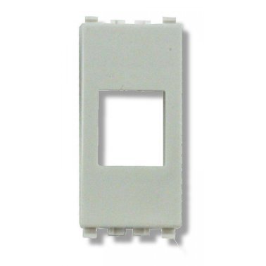 Keystone Adapter Plate for Fruits RJ45 Sockets for Vimar Eikon White