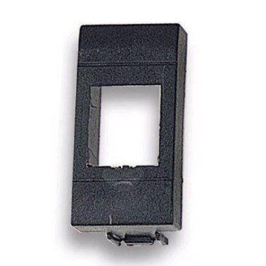 Keystone Adapter Plate for RJ45 Sockets for BTicino International Black