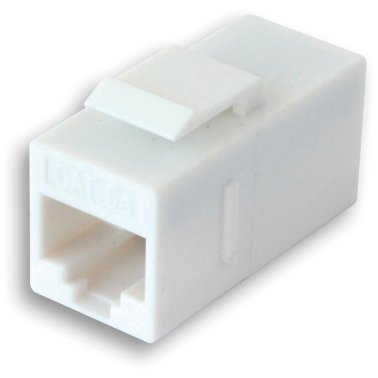 Adapter RJ45 Cat.6 UTP Female - Female unshielded Keystone White