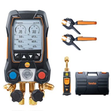 Testo 557s Smart Kit Gruppo Manometrico con Vuoto Digitale Manifold Bluetooth 0564 5571