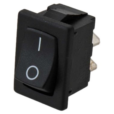 Rocker Switch Mini Rocker Switch Unipolar 10A 250V 0 - I Black Bulgin Arcoelectric H8600C