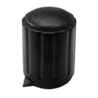 Black Knob Ø15mm with Needle Index Screw Fixing