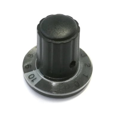 Manopola Nera Ø15mm con Indice Ø26mm Numerato 0-10 a 270°