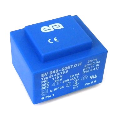 Encapsulated Transformer 115V - 24V - 10VA EI48 BV048-5067.0