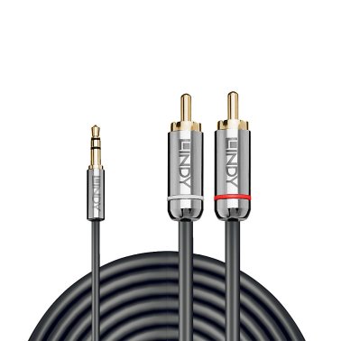 Cavo Audio Jack 3,5mm RCA Stereo 1mt Cromo Line