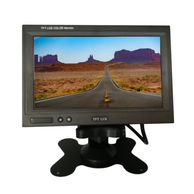 Monitor LCD a colori 7" 800x480 alimentazione 12V e telecomando