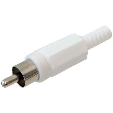 Welding Male RCA Connector White JR 1625