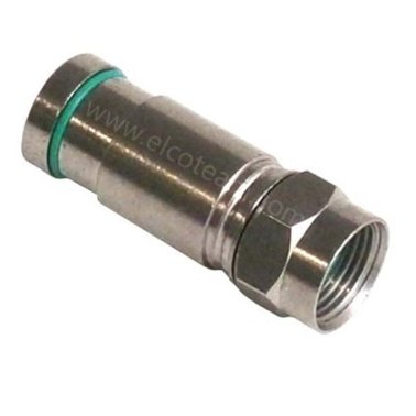 Compression F connector for 6.8 mm Compression MicroTek series cable