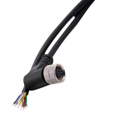 Cable with M12 8-pole connector code A female angular 2 meters