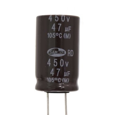 Electrolytic Capacitor 47uF 450 Volt 105 ° C Samwha 18x31.5 pitch 7.5mm