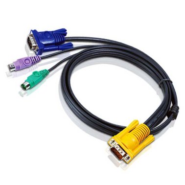Aten 2L-5210P PS / 2 VGA Switch KVM Console Cable 10 meters