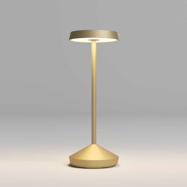 REDO Sophie Table Lamp Golden Color GOLD Rechargeable Dimmable LED 2,2W IP65 with charging base