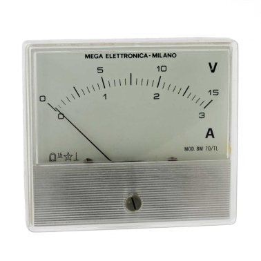 Analog DC Voltmeter Ammeter with 15V / 3A full scale