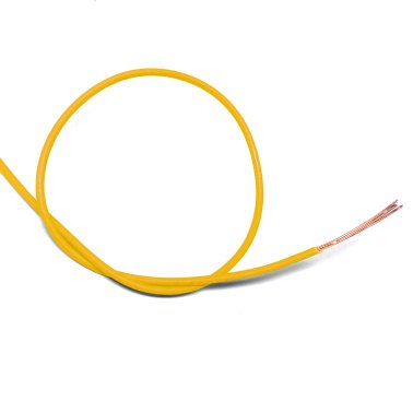 Unipolar flexible cable yellow 1x0,35mm Tasker C131