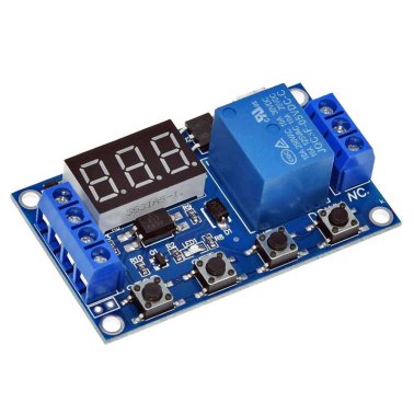 Timer Modulo temporizzatore 12V (da 6 a 30 Volt DC) regolabile da 0,1 secondo a 999 minuti con uscita relè