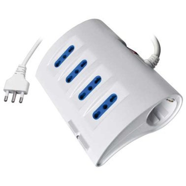 Ciabatta multipresa da Tavolo 4 prese bipasso, 1 presa SchukoITA+2 Schuko+2 USB, 2 prese USB tipo A e protezione