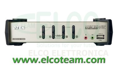KVM switch 4 porte con hub USB Aten CS1734B