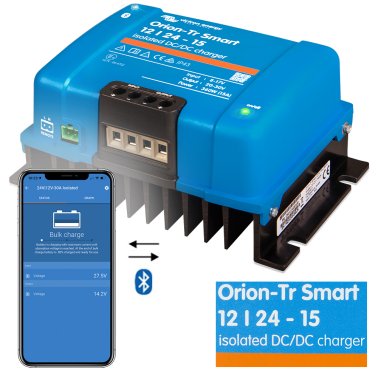 Caricabatterie Smart Victron Energy Orion-Tr Smart DC/DC 12/24 15A 360W per batterie al piombo e litio