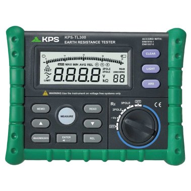 KPS TL300 Tester Misuratore Professionale Portatile Resistenza di Terra a 3 e 2 poli