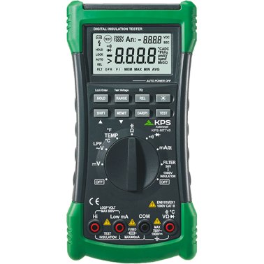 KPS-MT740 - Multimetro digitale True-RMS con misurazione fino a 1kV, Tensione, Corrente, Resistenza, Capacitanza, Frequenza, Temperatura e NCV
