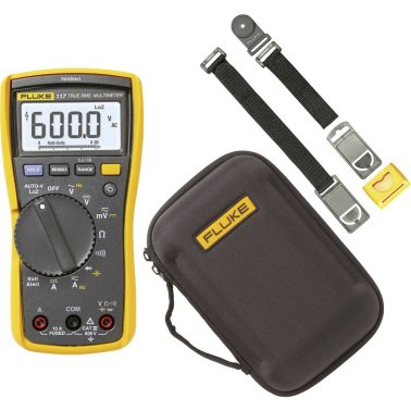 Multimetro Digitale Fluke 117 con custodia C11XT e supporto magnetico TPAK